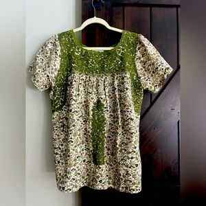 Mi Golondrina hand embroidered blouse cotton LIKE NEW